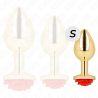 Kink - Plug Anal Or Rose Rouge Taille S
